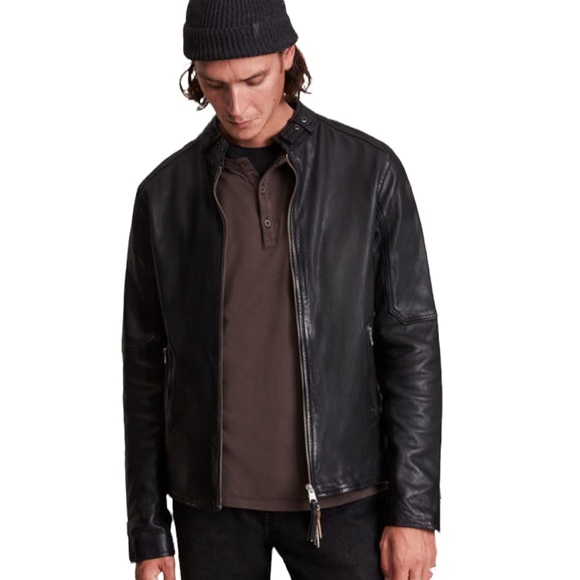 All Saints Other - All Saints Cora Leather Bomber Biker Jacket Black M NWT